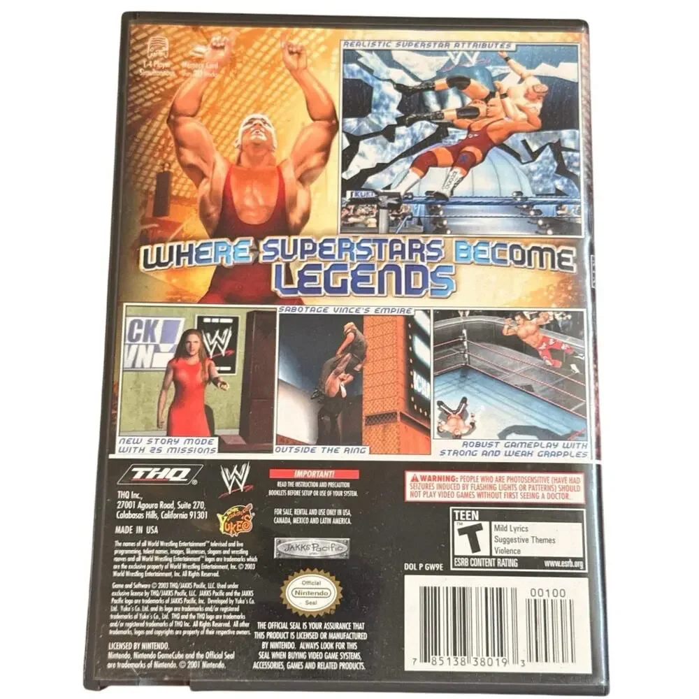WWE WrestleMania XIX Nintendo GameCube CIB Complete Manual Tested - Authentic